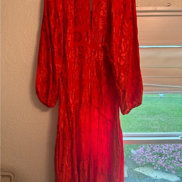 Farm Rio Long-Sleeve V-Neck
Jacquard Maxi Dress - Picture 5 of 5